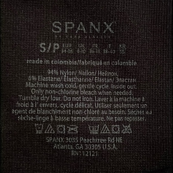 Spanx Seamless Leggings highwaisted, black, size S/P - Picture 3 of 11